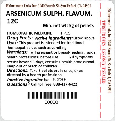 Arsenicum Sulphuratum Flavum 12C 5g.jpg Arsenicum Sulphuratum Flavum 12C 5g - Arsenicum Sulphuratum Flavum 12C 5g